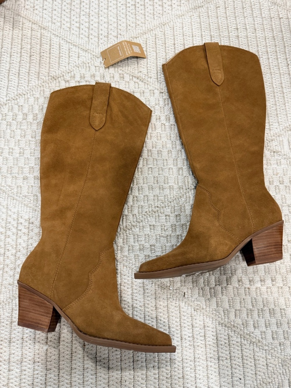 Dolce Vita Ramsay Western Wide Calf Suede Boot - Picture 4 of 9
